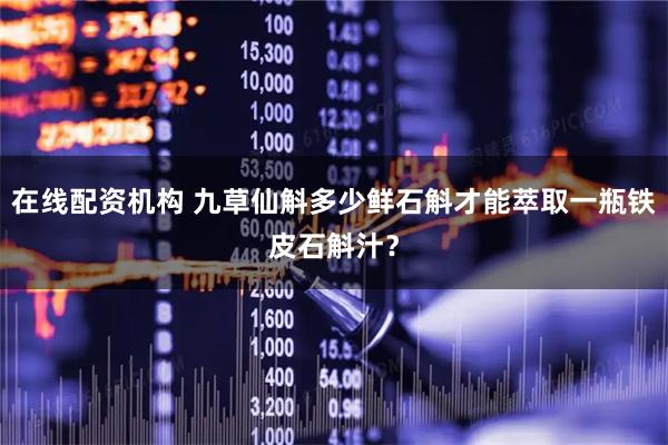 在线配资机构 九草仙斛多少鲜石斛才能萃取一瓶铁皮石斛汁？