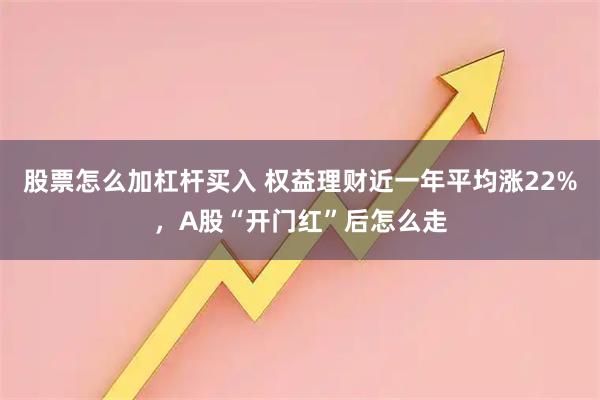 股票怎么加杠杆买入 权益理财近一年平均涨22%，A股“开门红”后怎么走